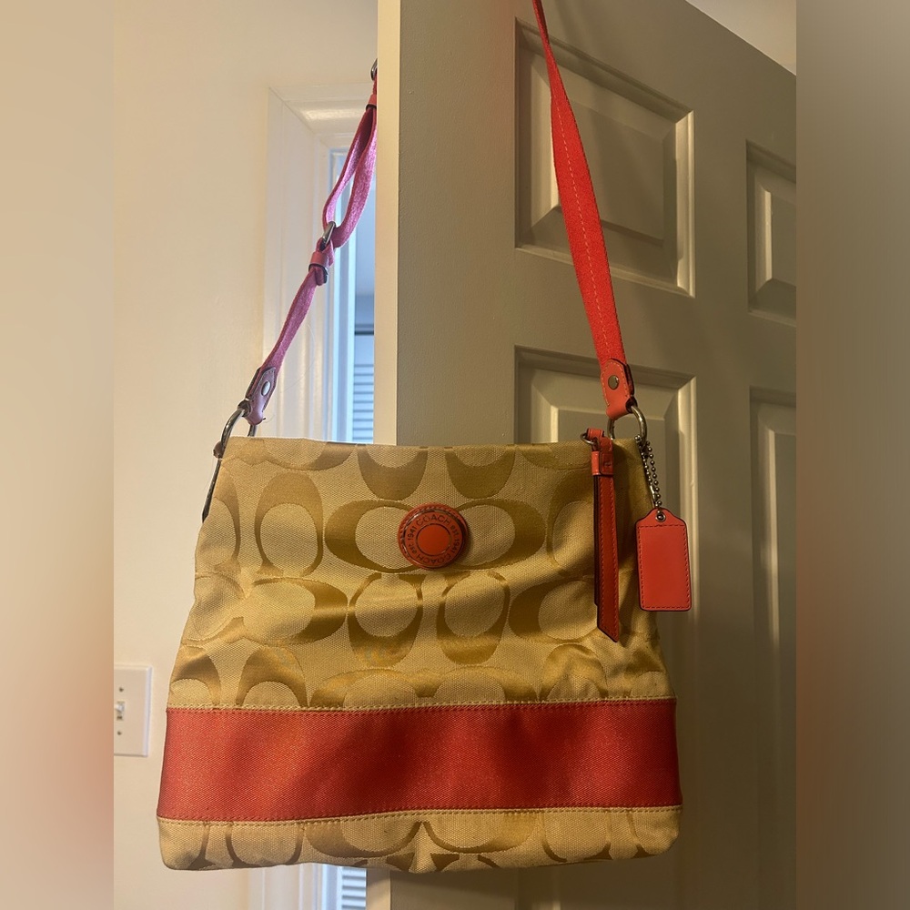 Coach long handle cross body